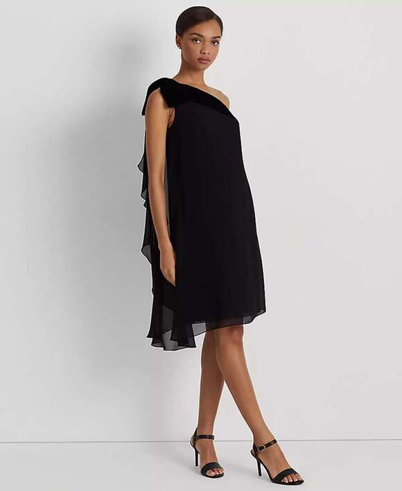 Lauren Ralph Lauren Dresses & Skirts - NEW! Lauren Ralph Lauren Women's 12 Chiffon One Shoulder Dress NWT $175